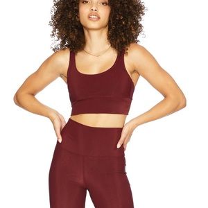 COPY - NWT Beach Riot Red Leah Ribbed Top/Bra